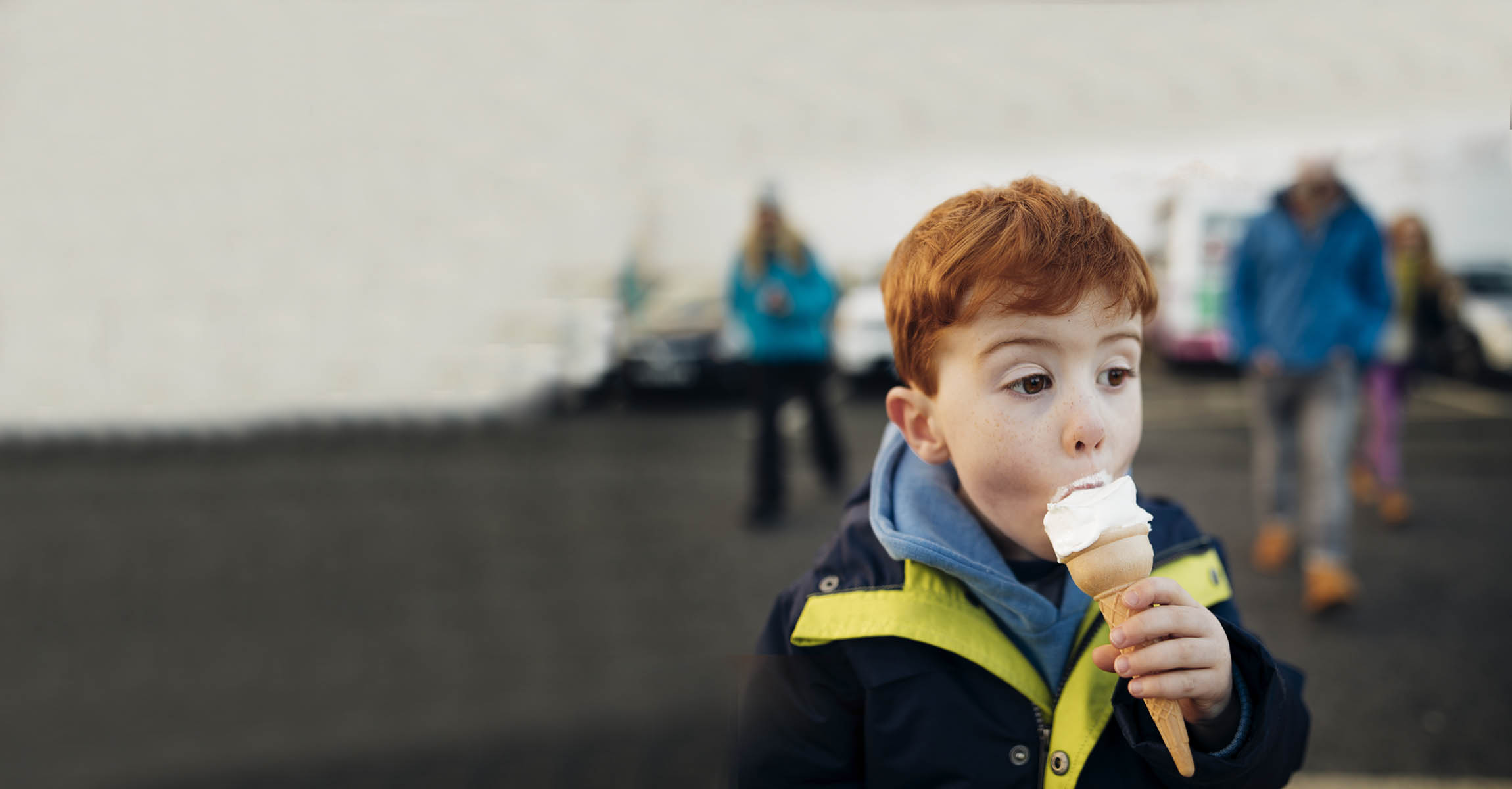 child eating ice cream